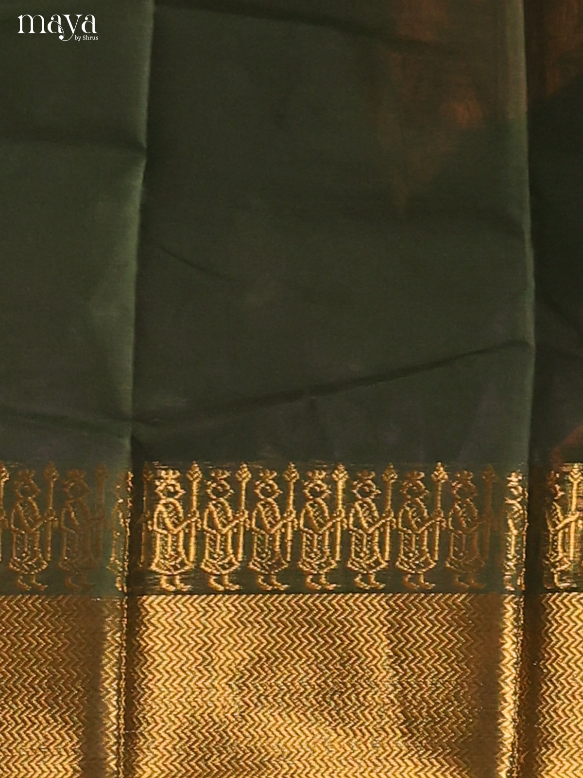 Green - chettinad top & dupatta combo