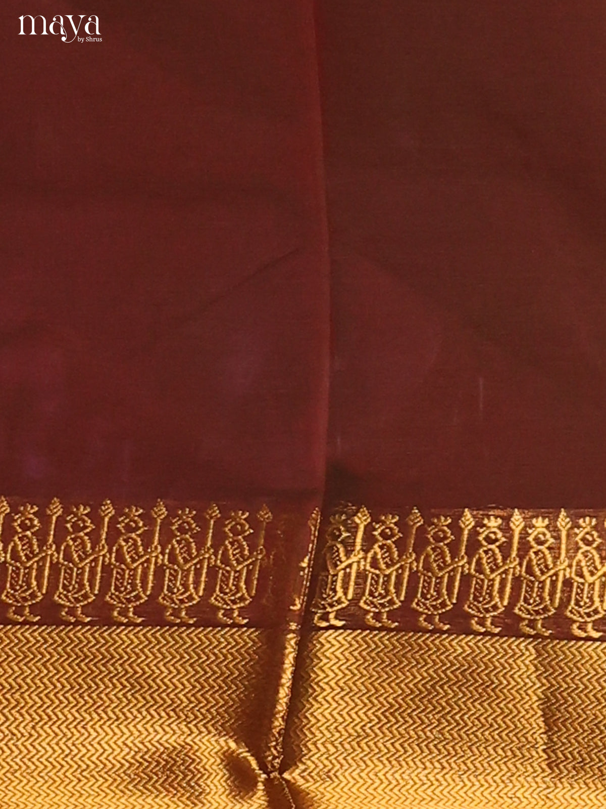 Brown - chettinad top & dupatta combo