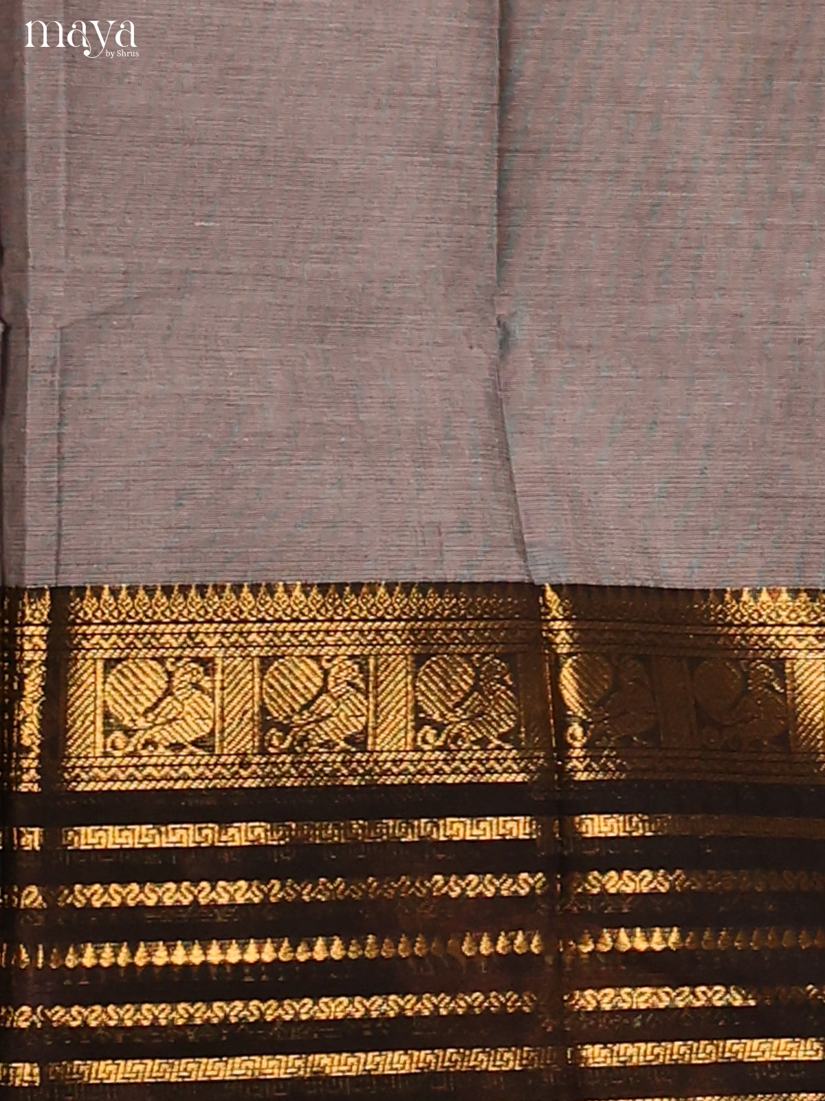 Grey & Black- chettinad top & dupatta combo
