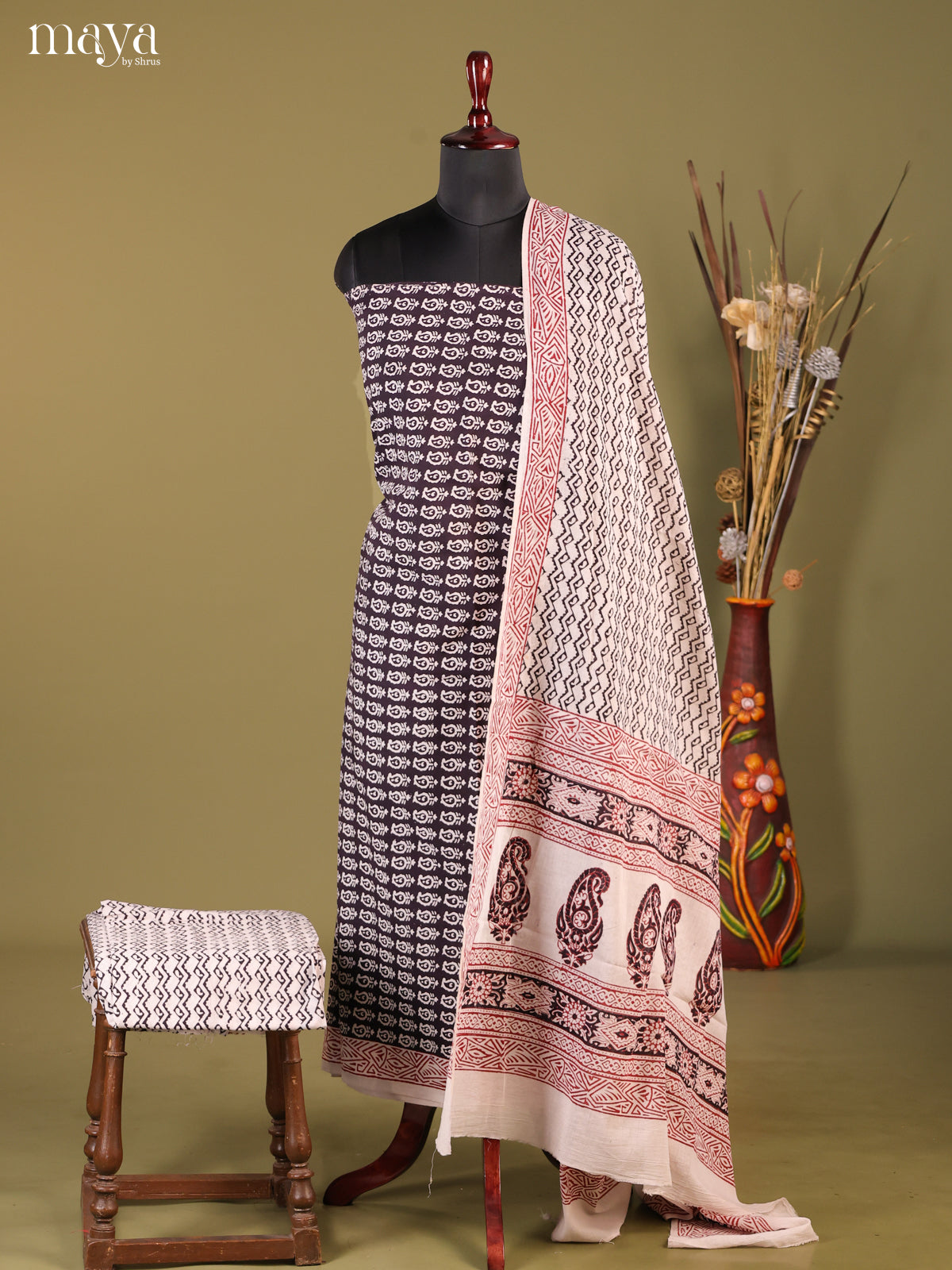 MDG28046-Bagh Cotton Salwar Unstich