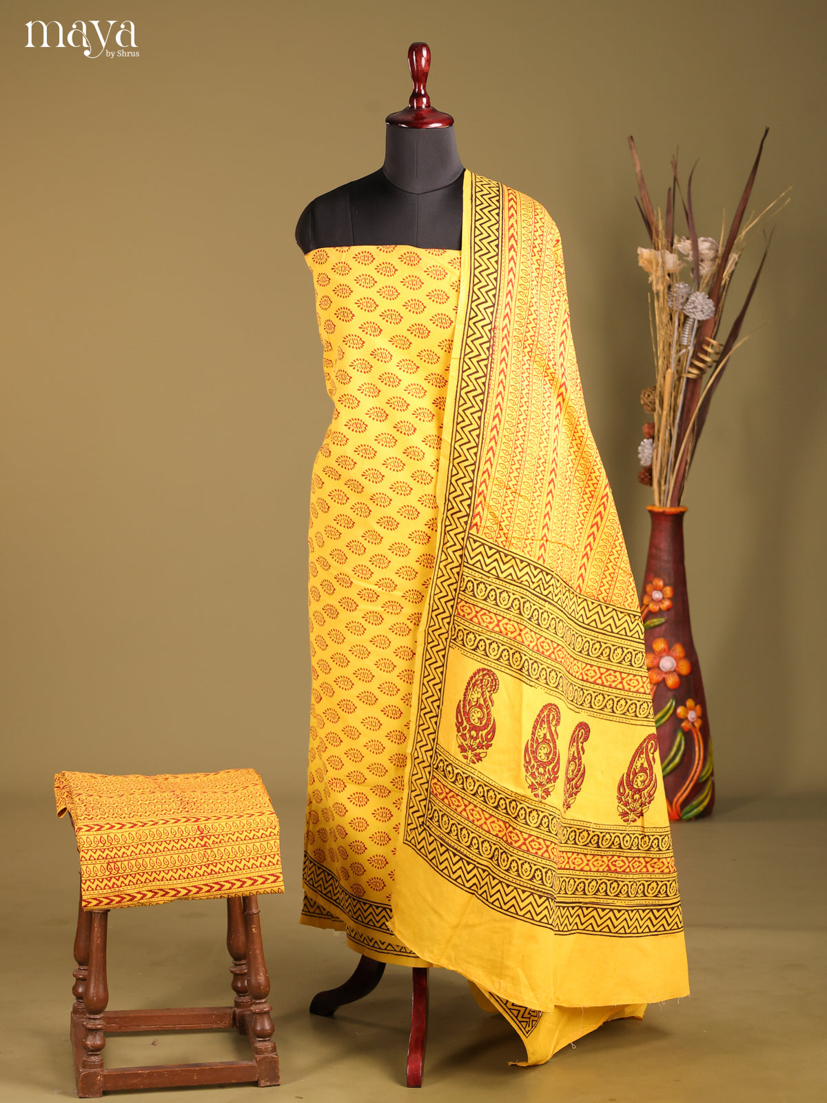 MDG28068-Bagh Cotton Salwar Unstich