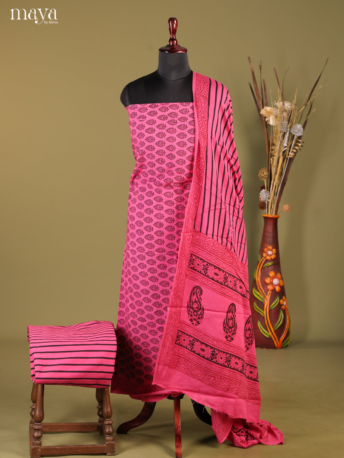 MDG28073-Bagh Cotton Salwar Unstich