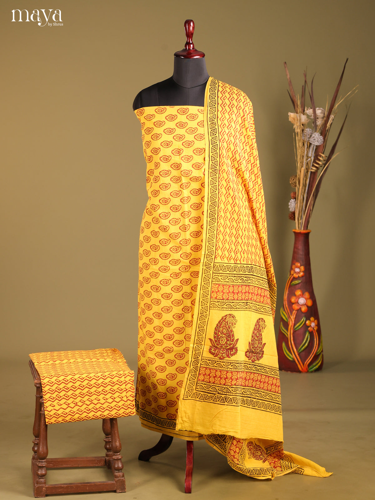 MDG28078-Bagh Cotton Salwar Unstich