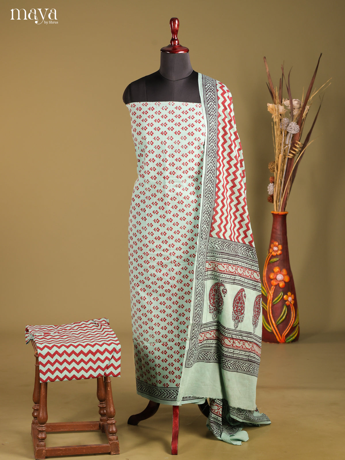 MDG28087-Bagh Cotton Salwar Unstich