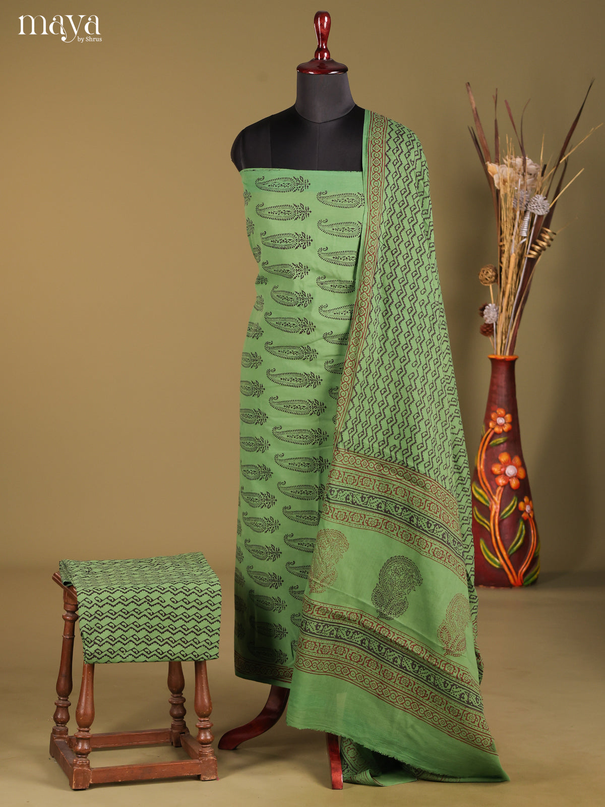 MDG28096-Bagh Cotton Salwar Unstich
