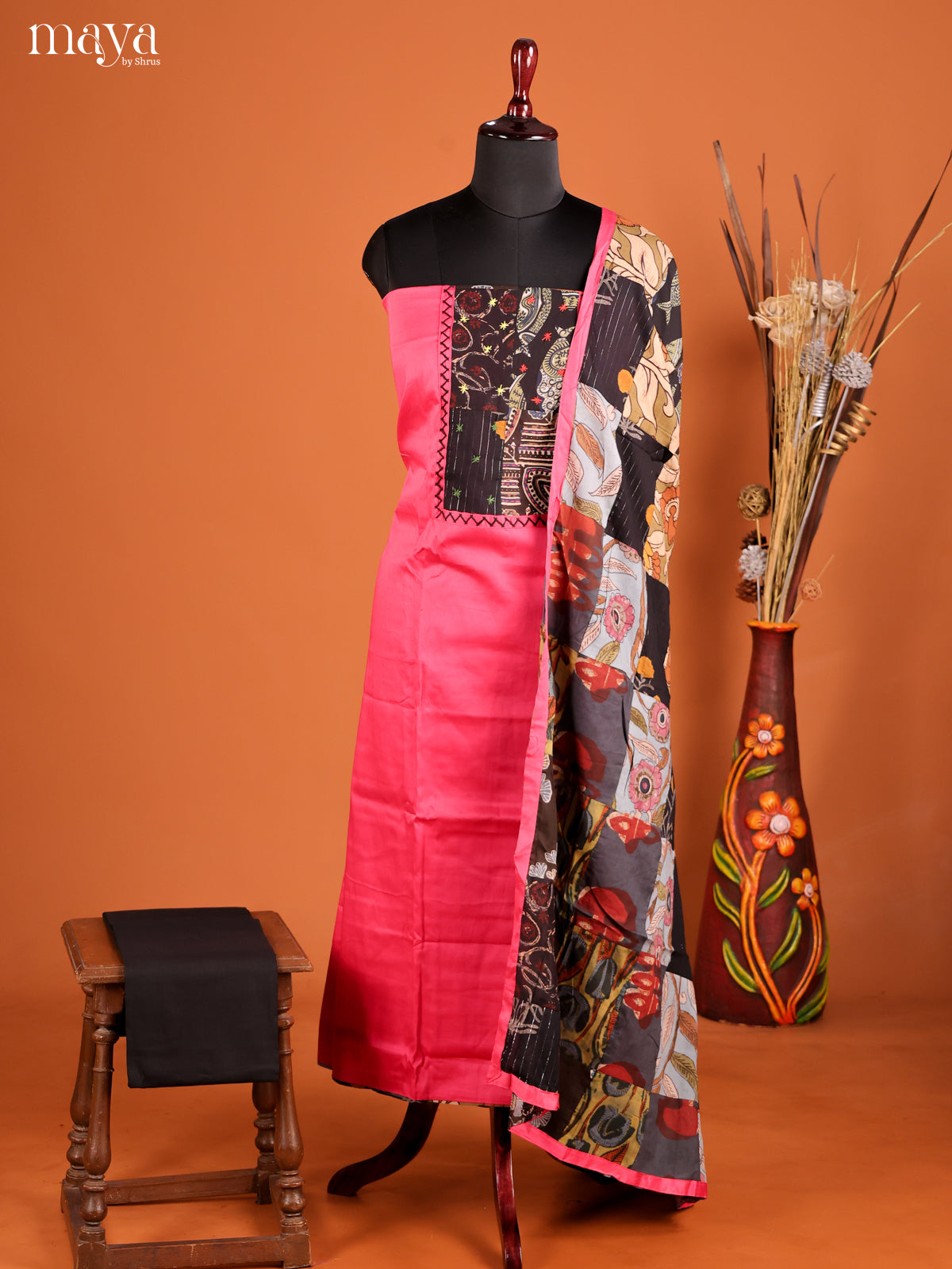 MDI02318-Ajrakh Salwar Unstitch