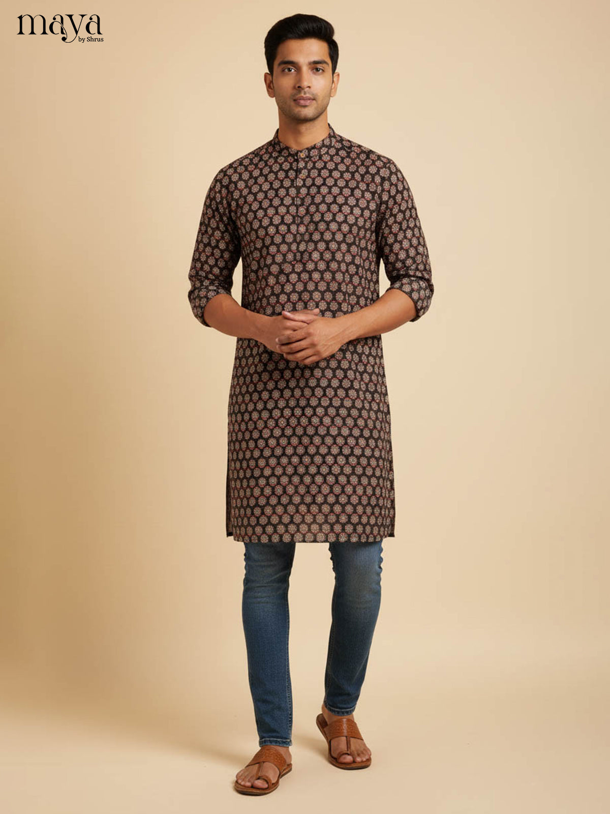 MDJ04027-Readymade Mens Kurta
