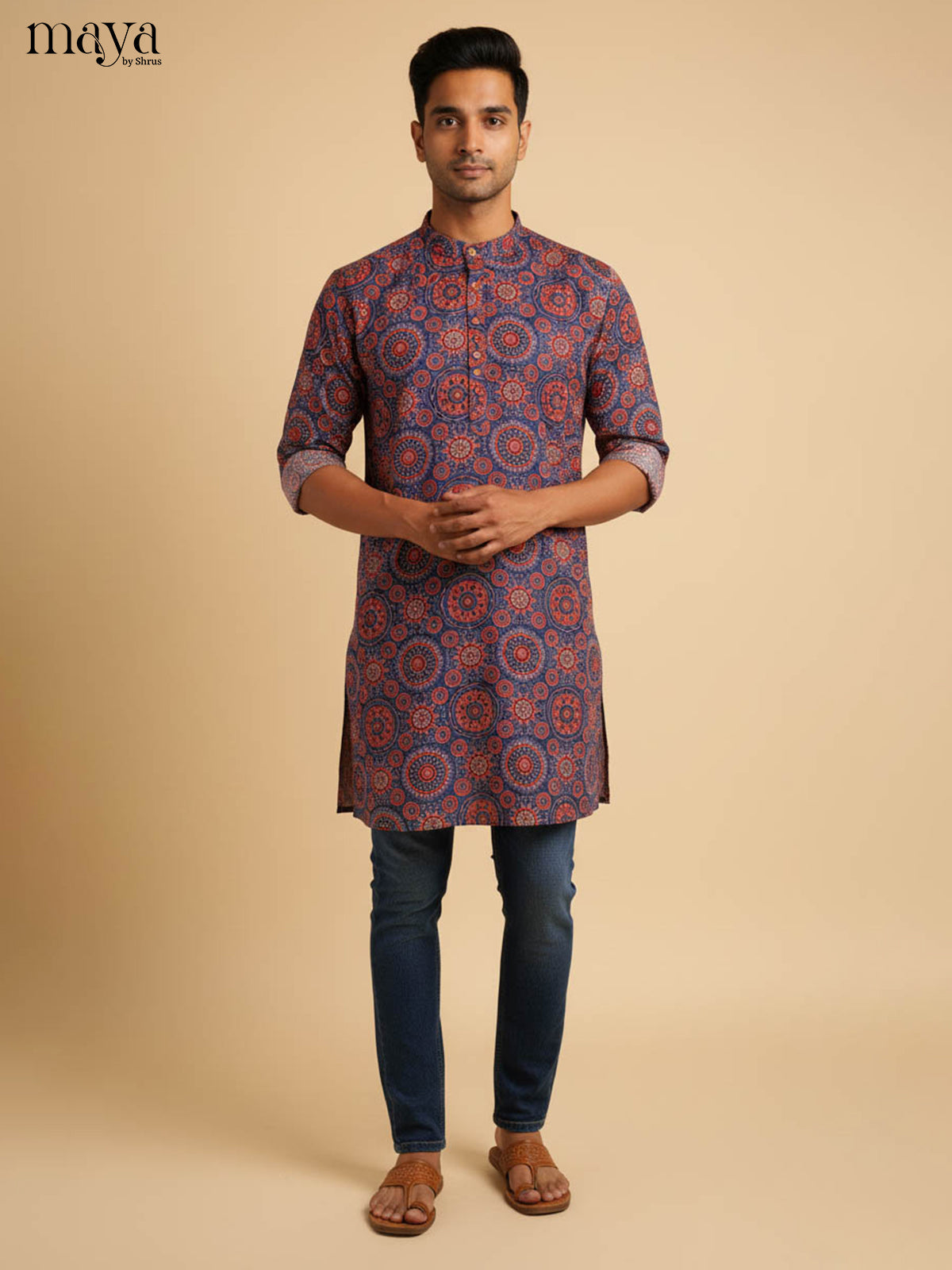MDJ04057-Readymade Mens Kurta
