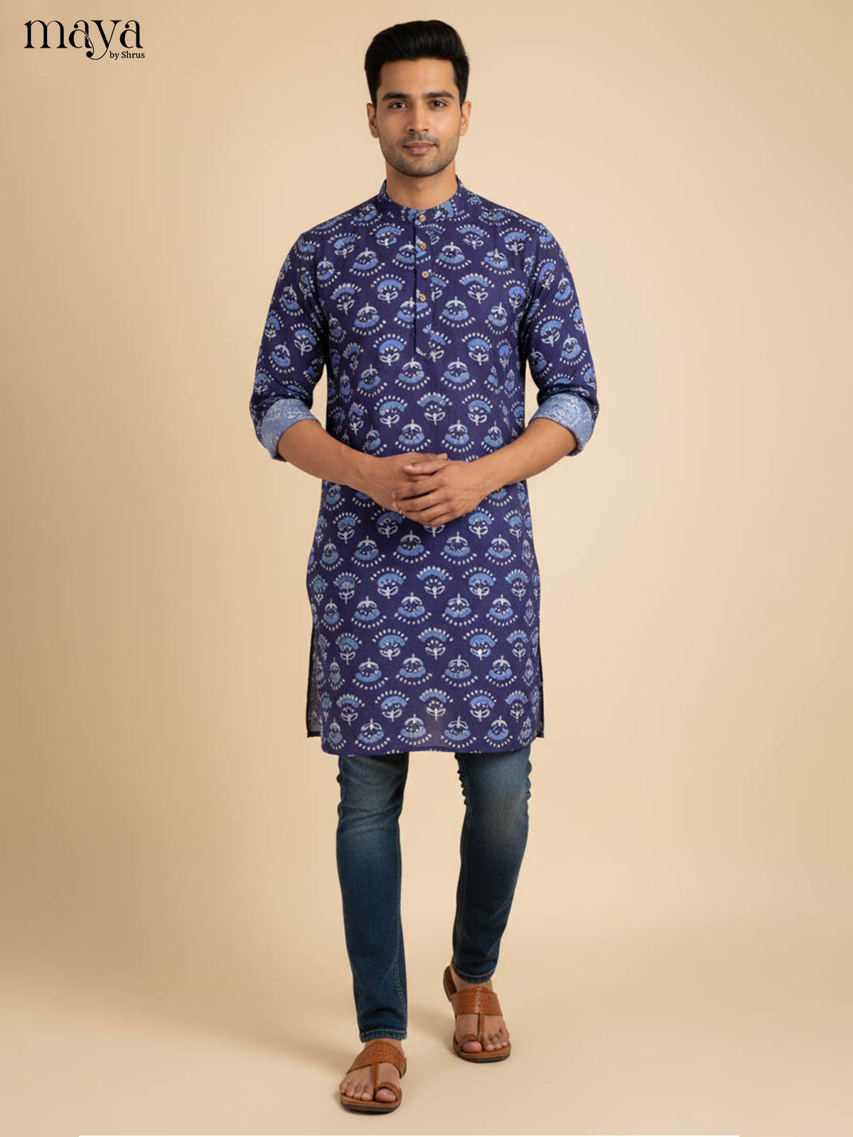 MDJ04074-Readymade Mens Kurta