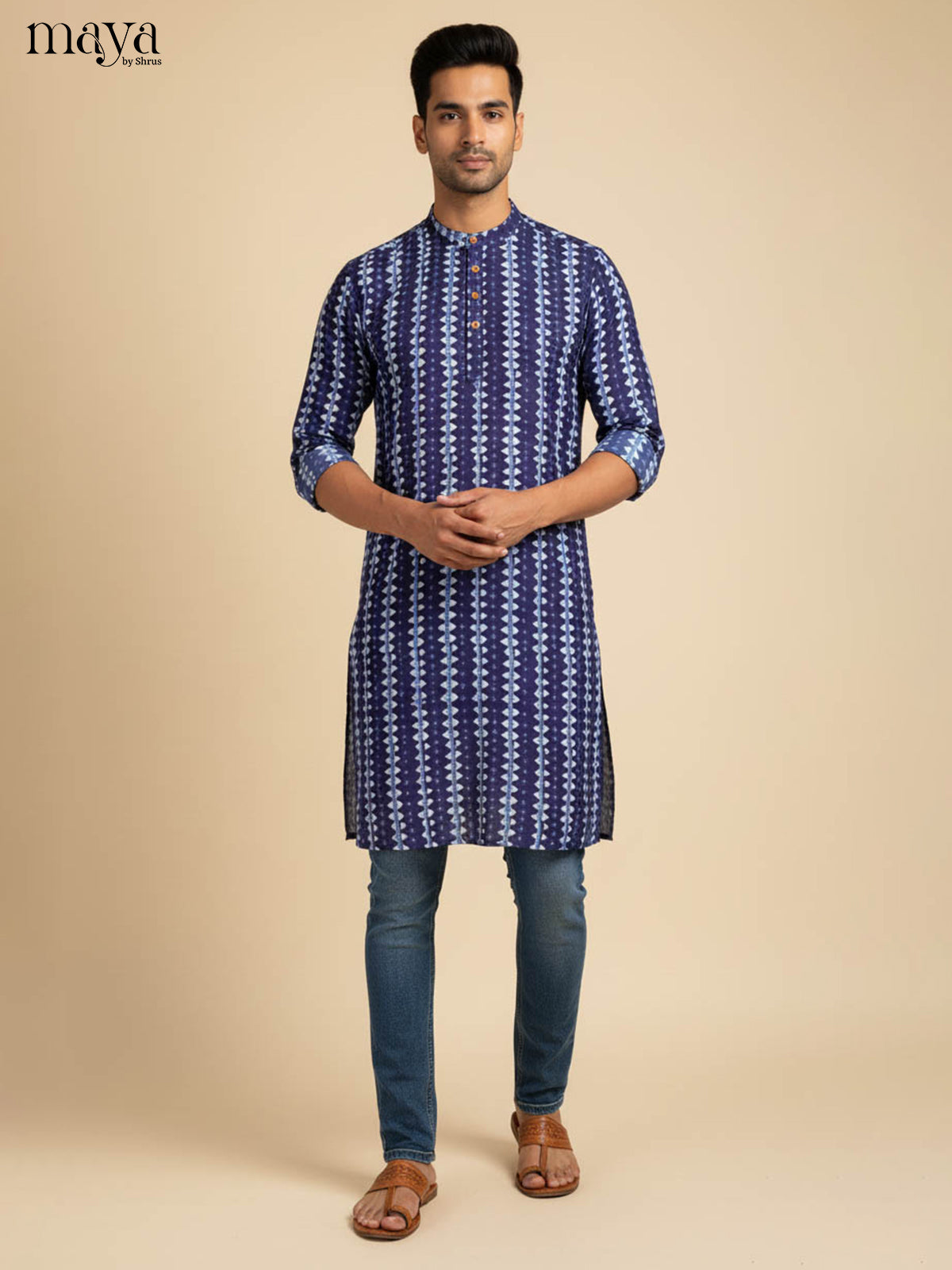MDJ04075-Readymade Mens Kurta