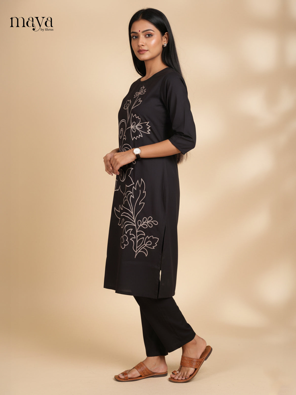 Black -Readymade 2 Piece Co-ord Set