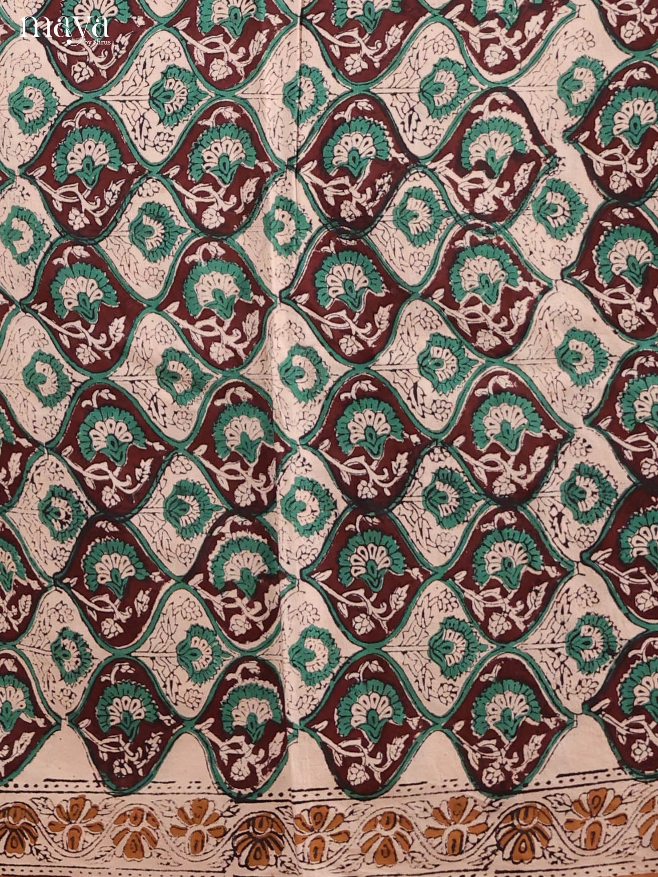 Cream & Green -Cotton salwar