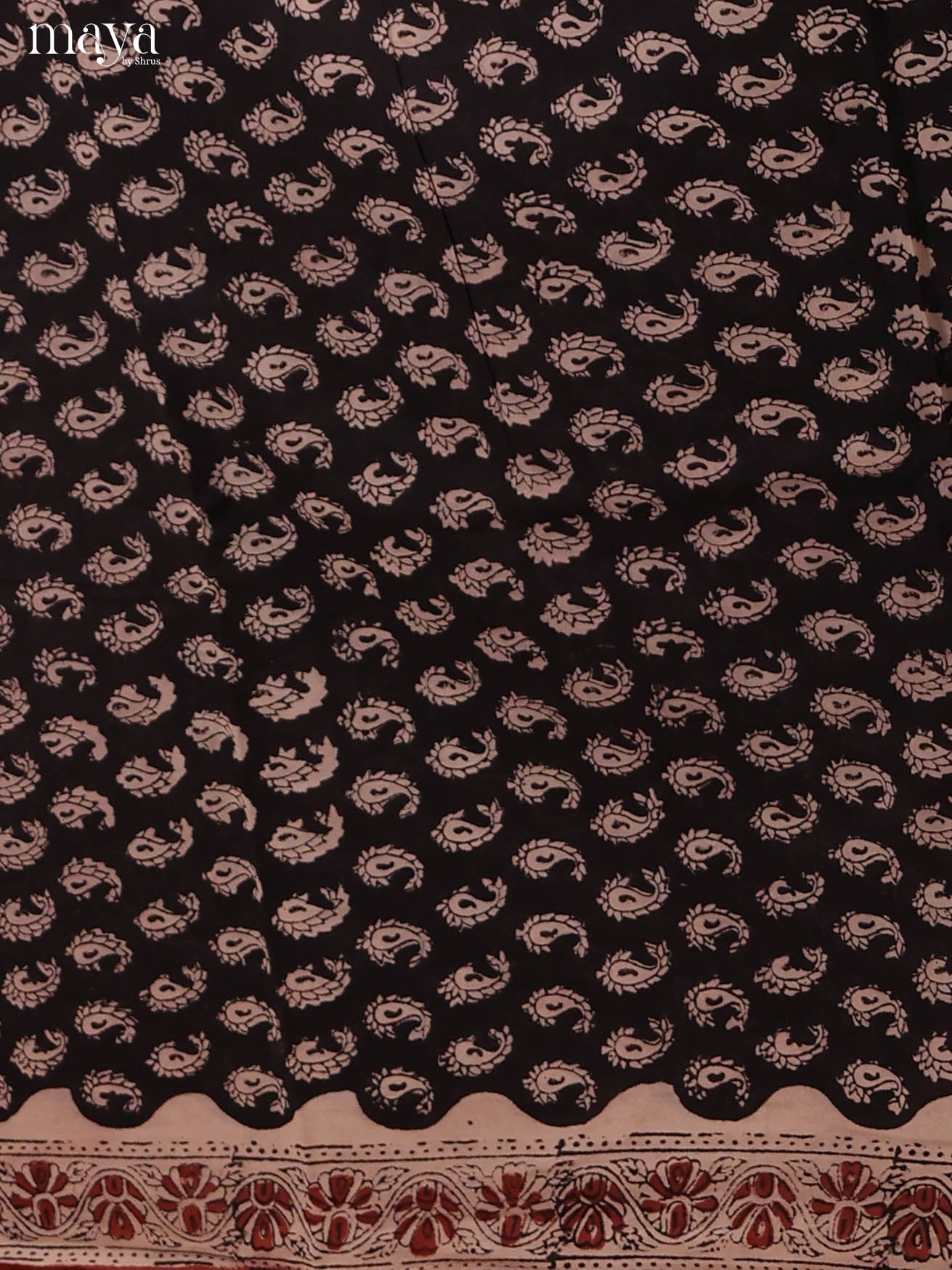 Black & Red-Cotton salwar