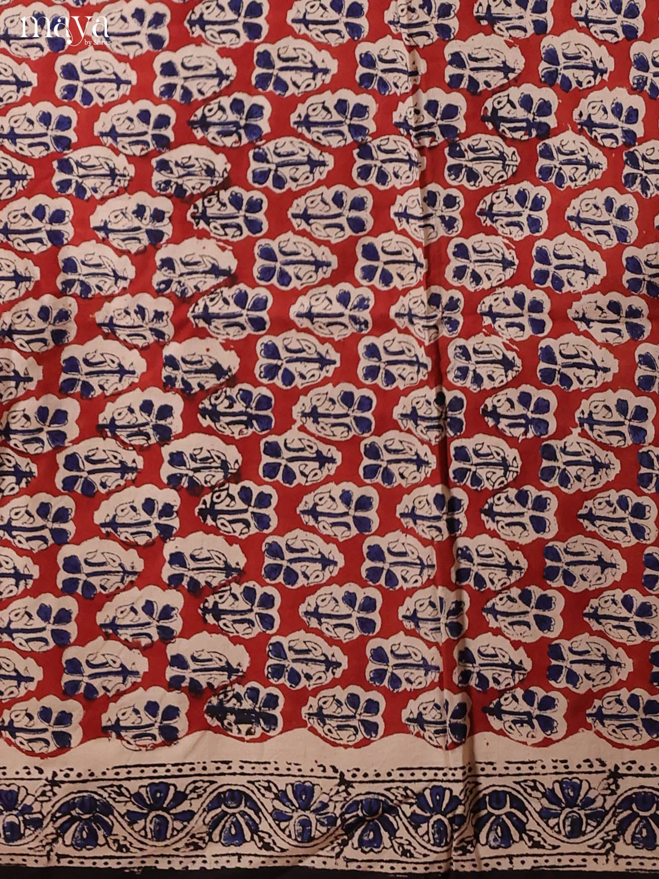 Red & Black-Cotton salwar