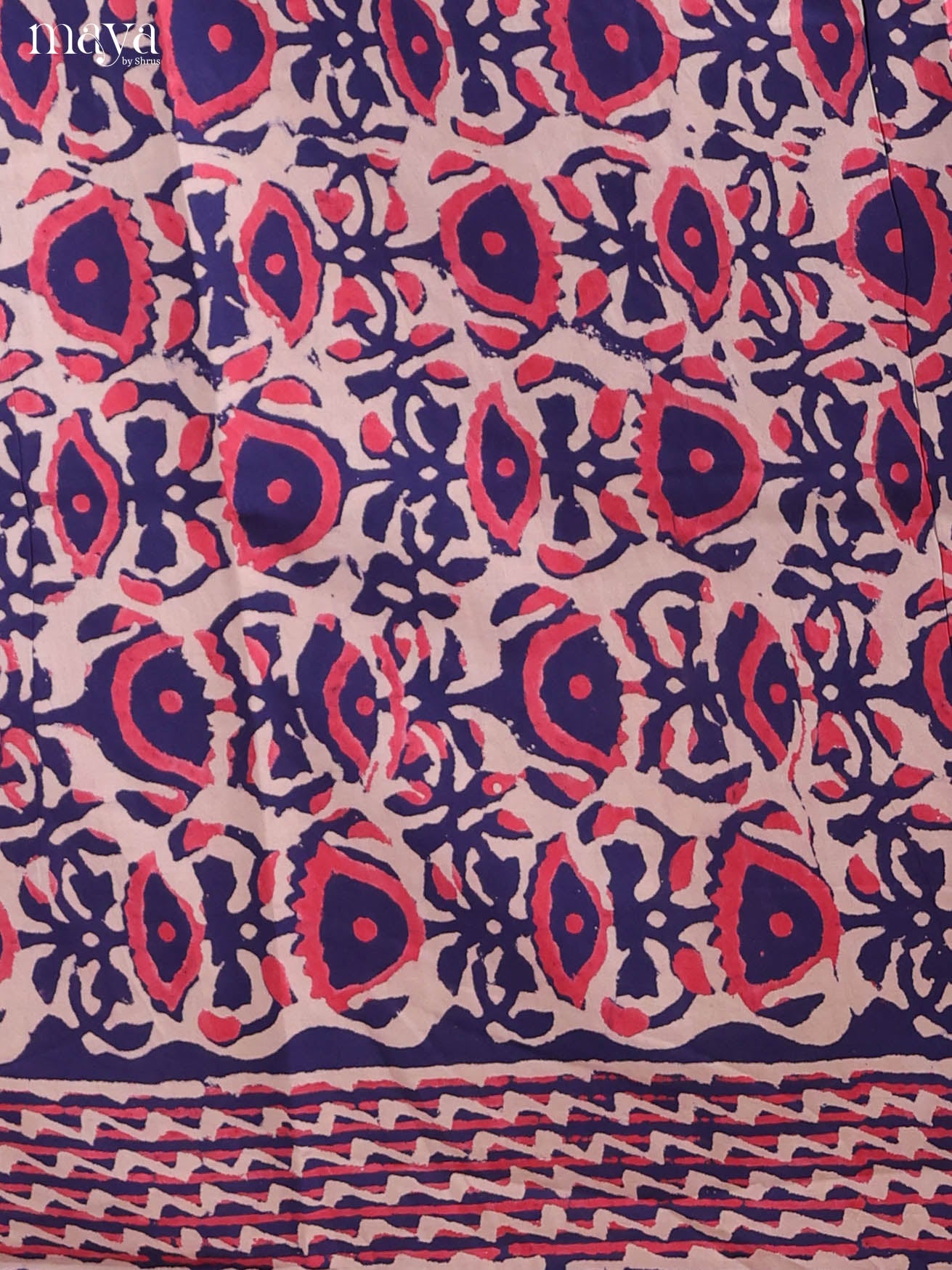 Blue & Pink-Cotton salwar