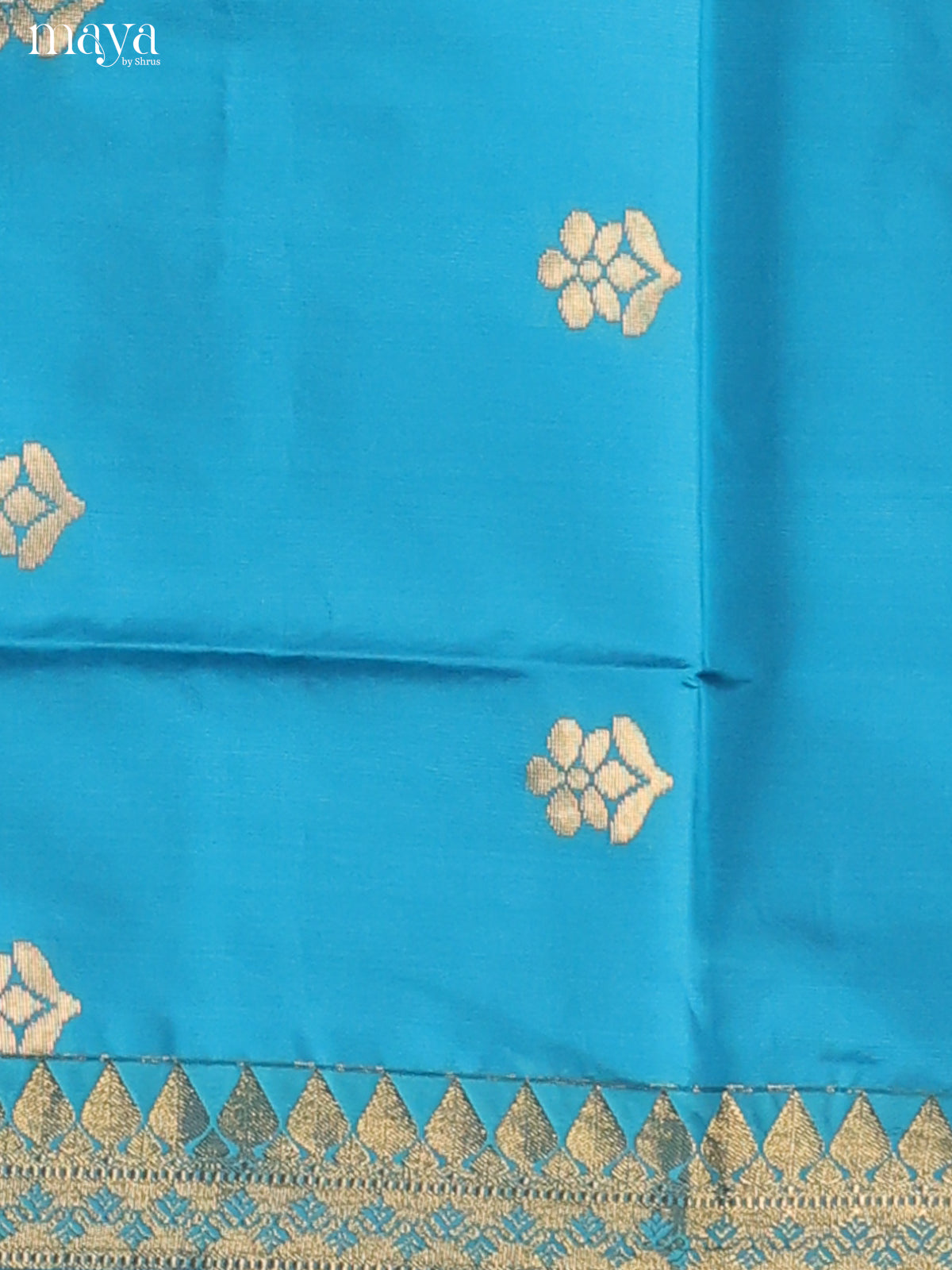 Blue & Violet -semi softsilk salwar Unstitch