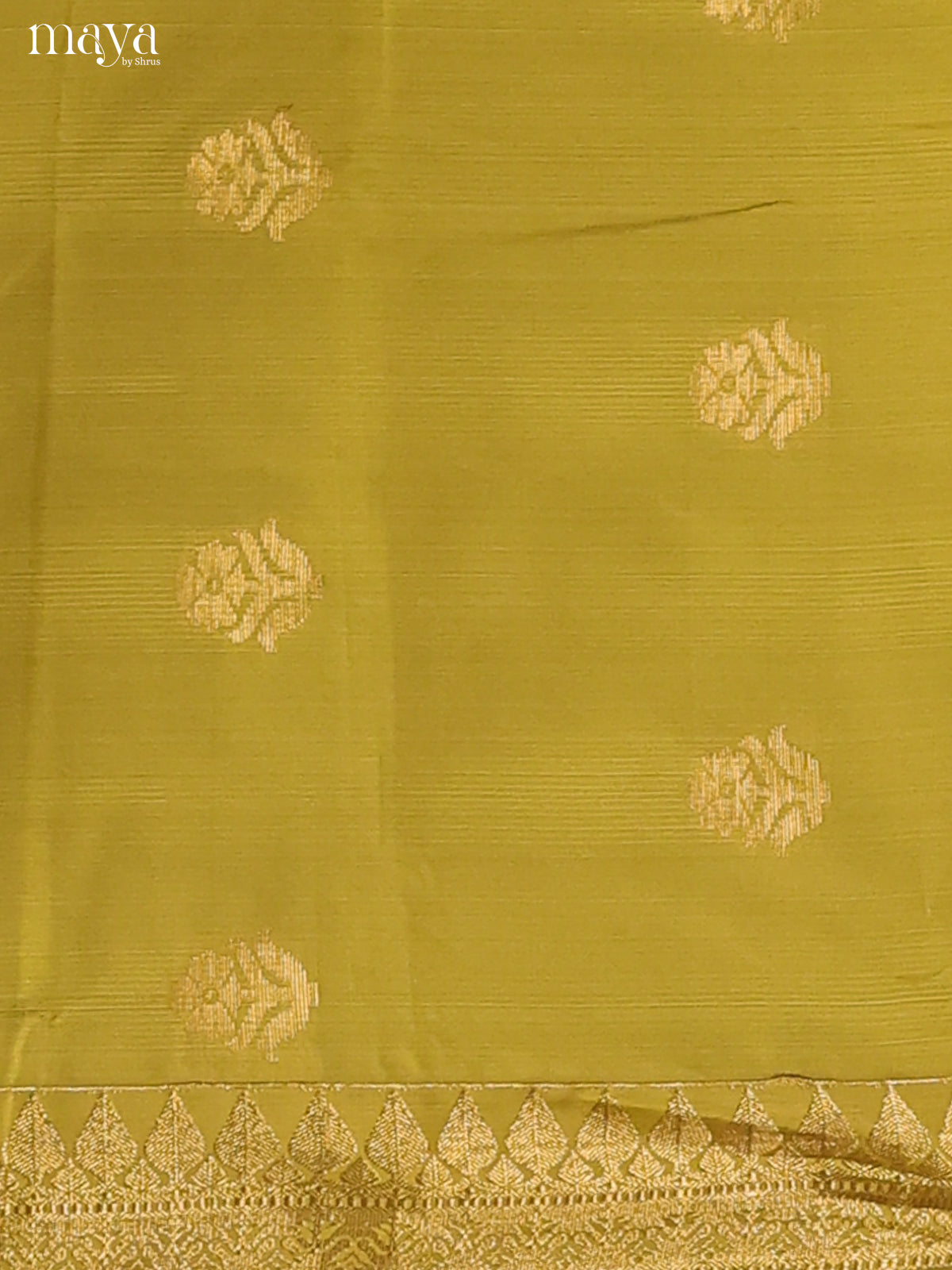 Olive Green & Maroon-semi softsilk salwar Unstitch