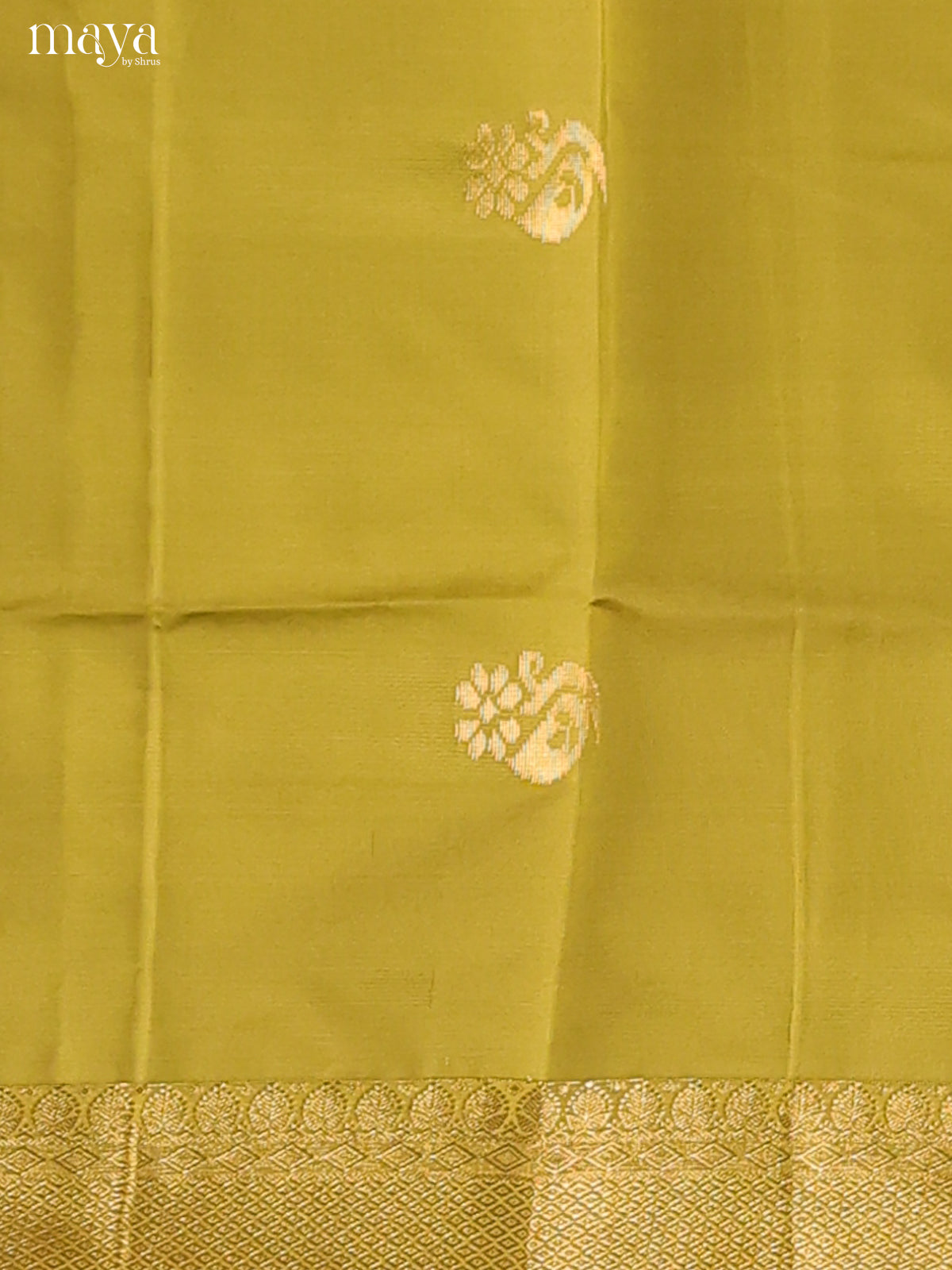 Mehandi Green & Green-semi softsilk salwar Unstitch