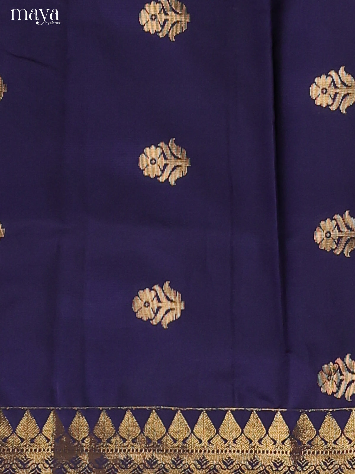Navy Blue-semi softsilk salwar Unstitch