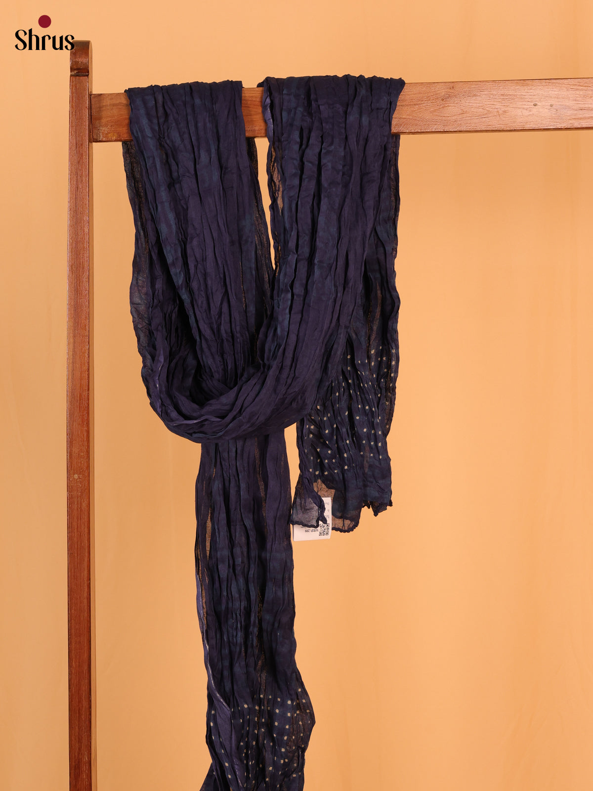 Blue Bandhani Cotton Dupatta