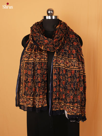 Blue Ajrakh Cotton Dupatta