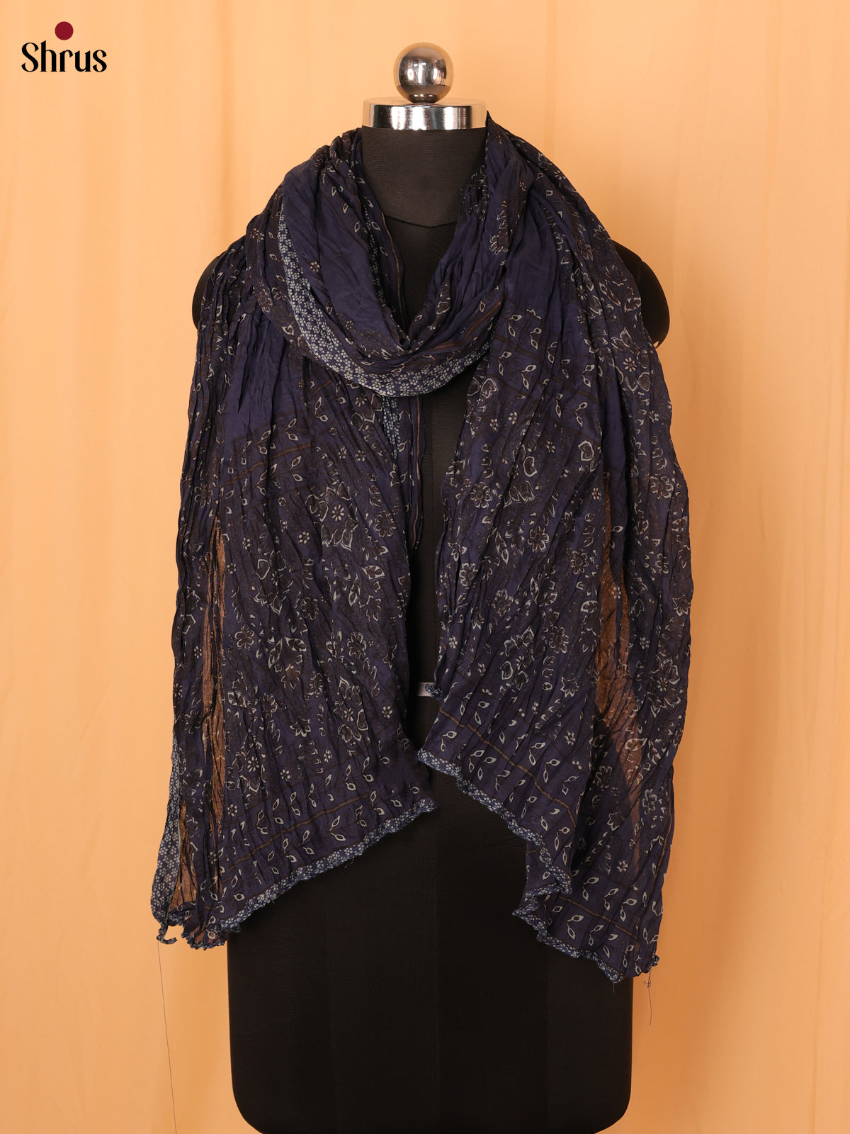 Brown Ajrakh Cotton Mix Dupatta