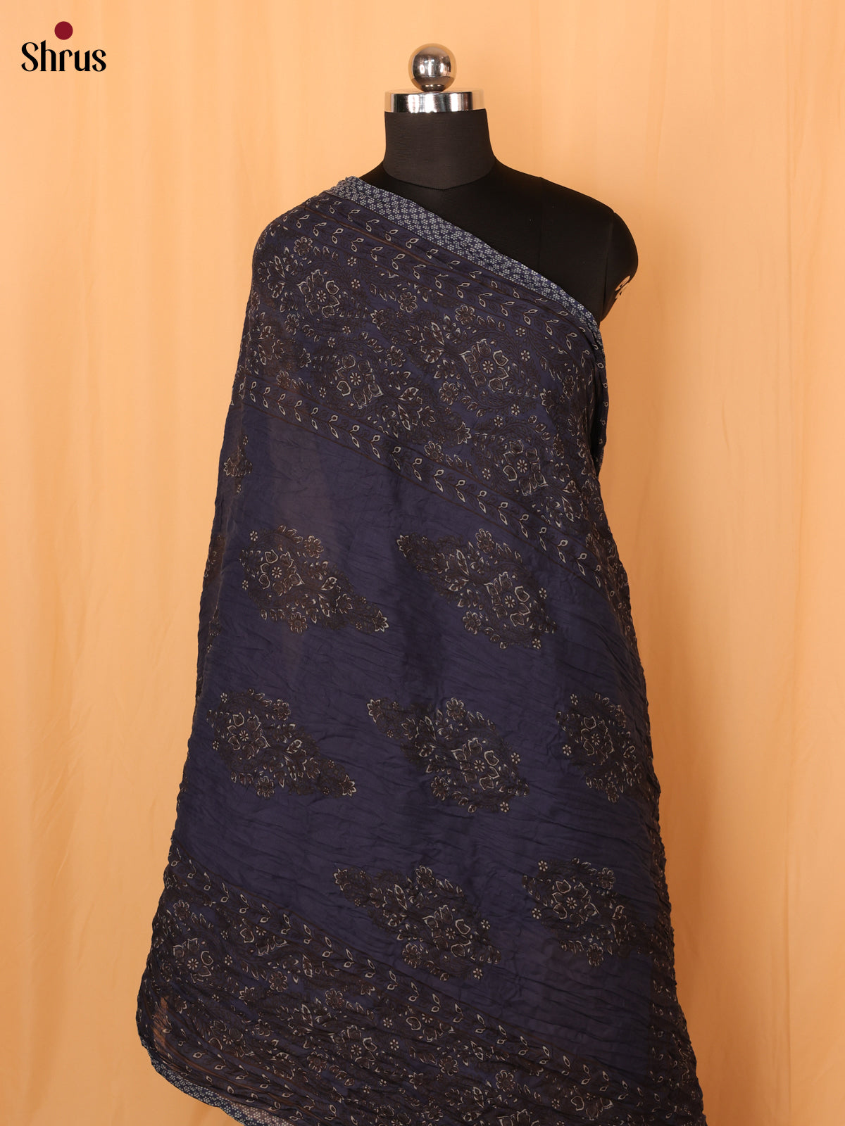 Brown Ajrakh Cotton Mix Dupatta