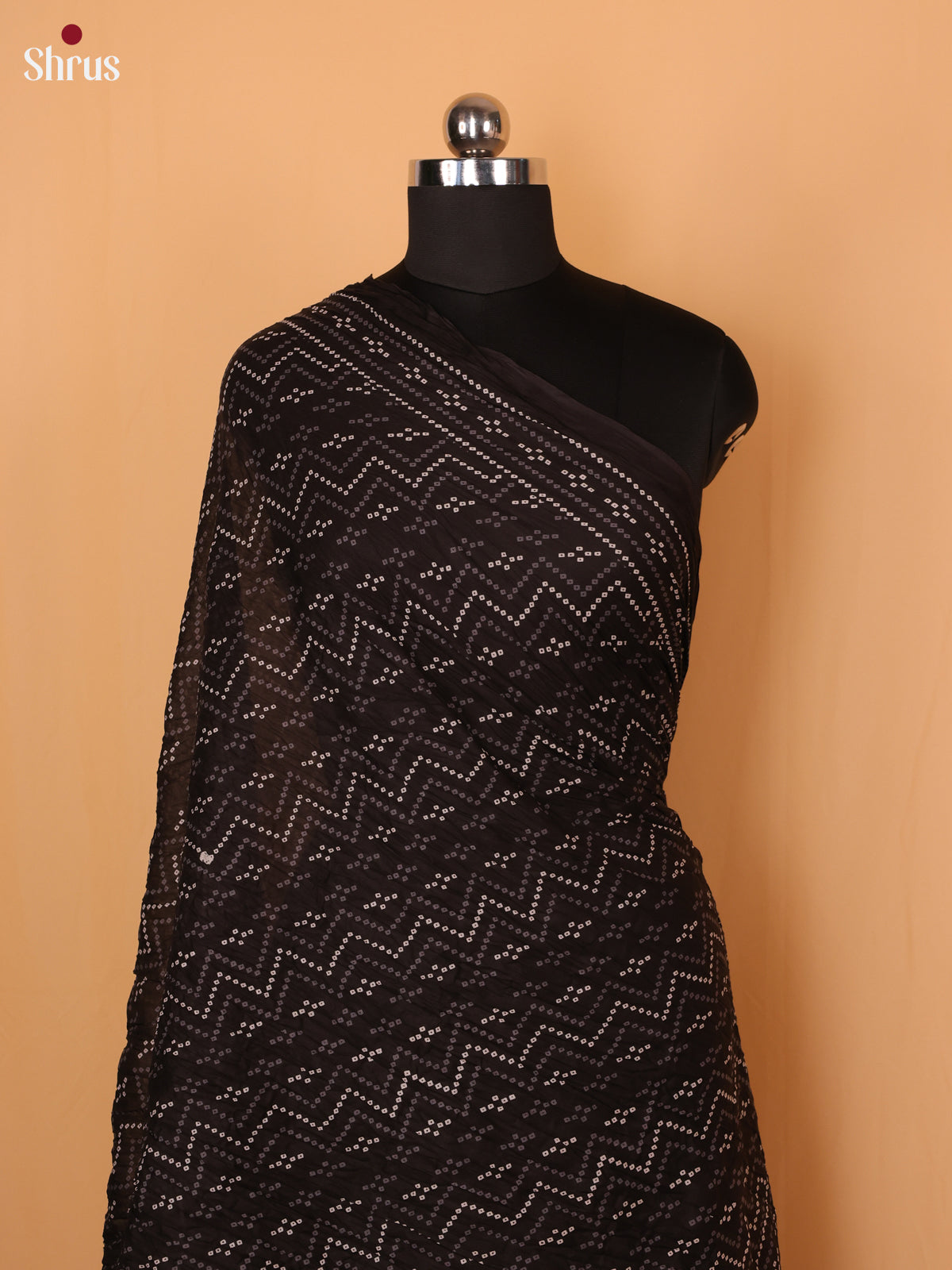 Blue Bandhani Cotton Dupatta