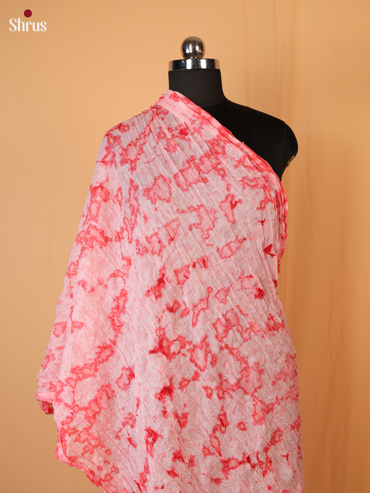 Pink Sehbori Cotton Dupatta