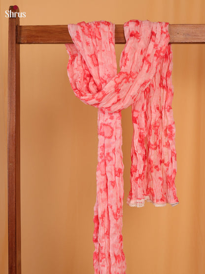 Pink Sehbori Cotton Dupatta