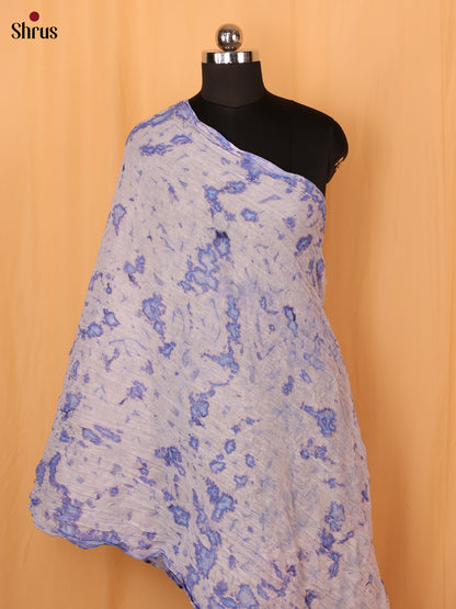 Blue Shibori Cotton Dupatta - MCL21172