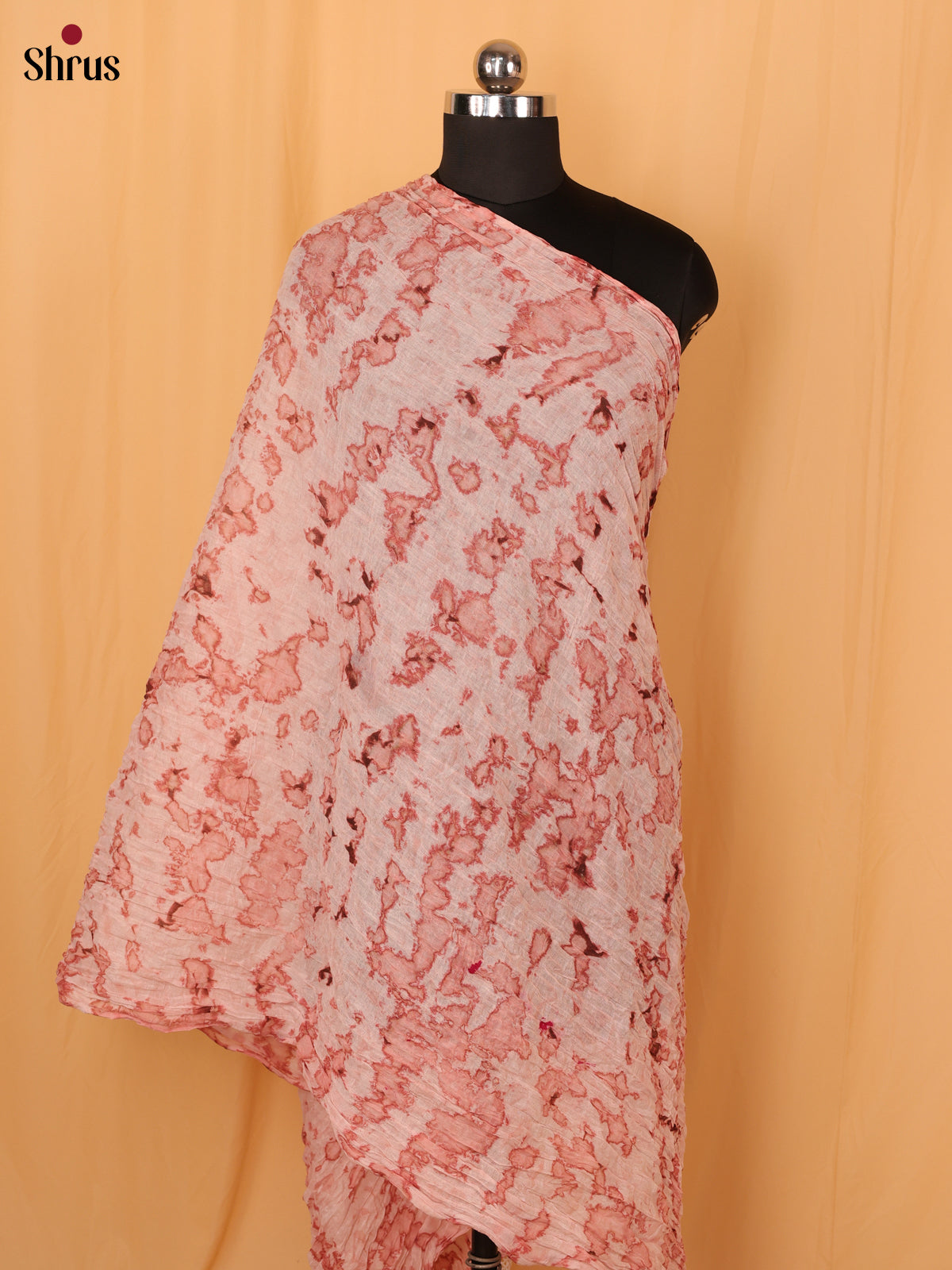 Brown Shibori Cotton Dupatta - MCL21175