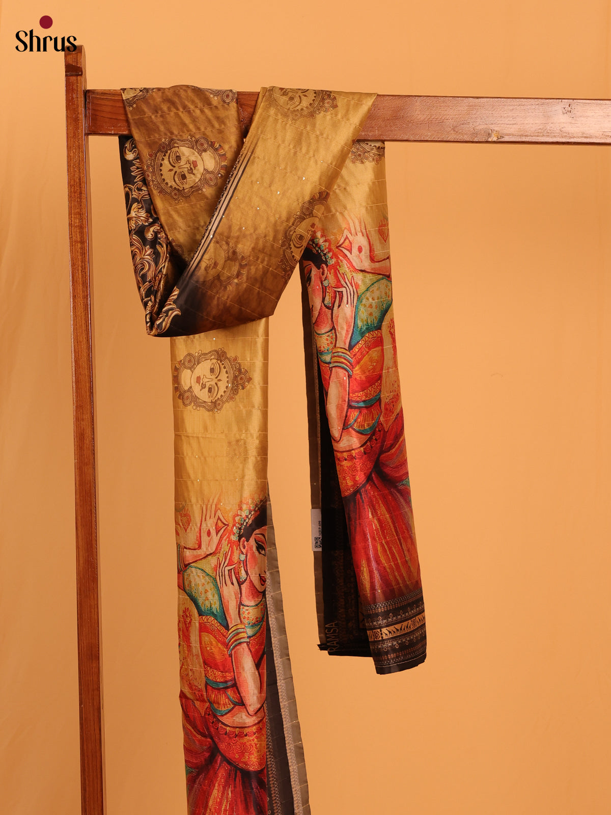 Green Digitial Print Semi Silk Dupatta