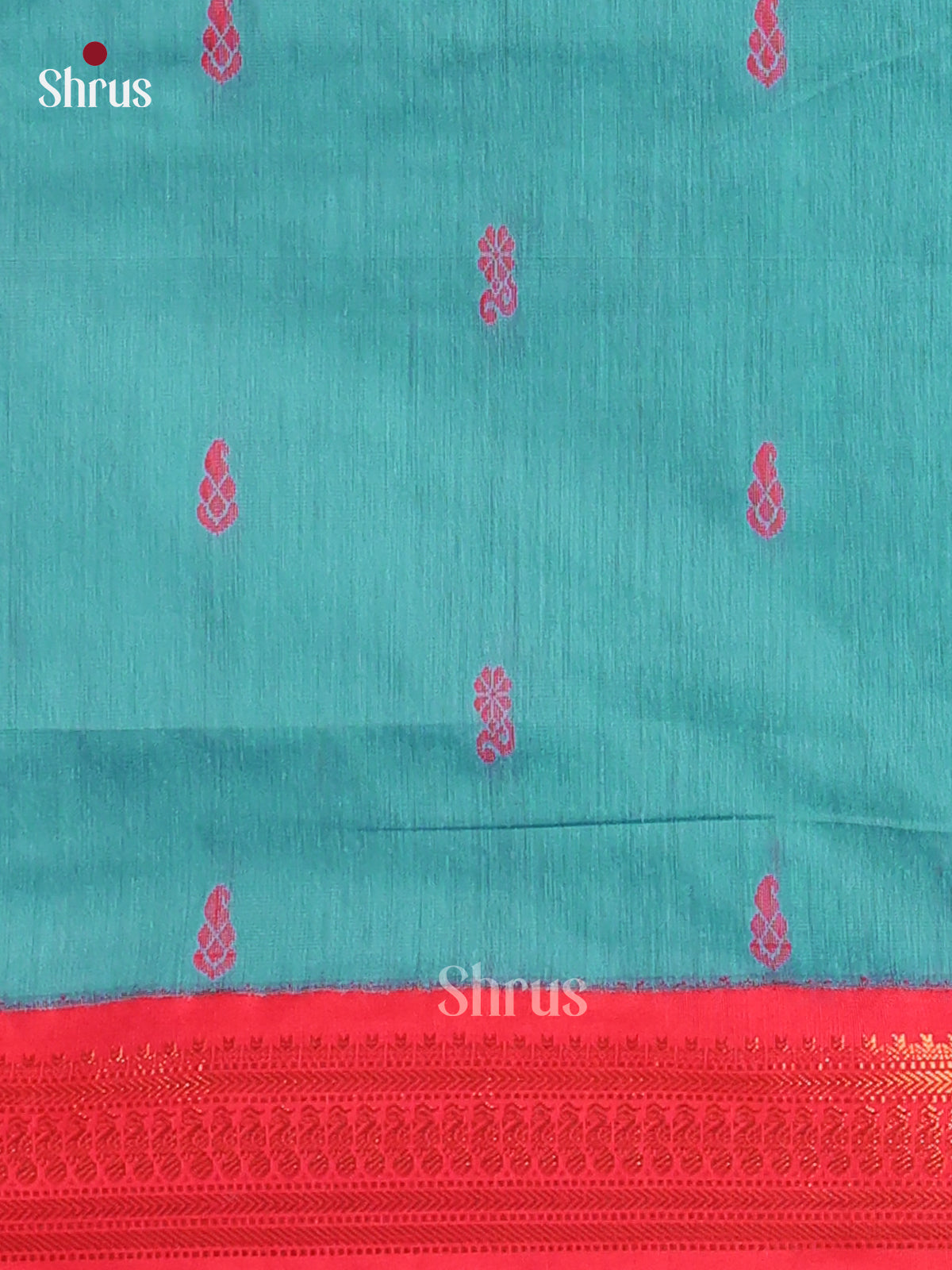 Blue & Maroon Kalyani Cotton Unstitched  Top & Dupatta- MDA22008