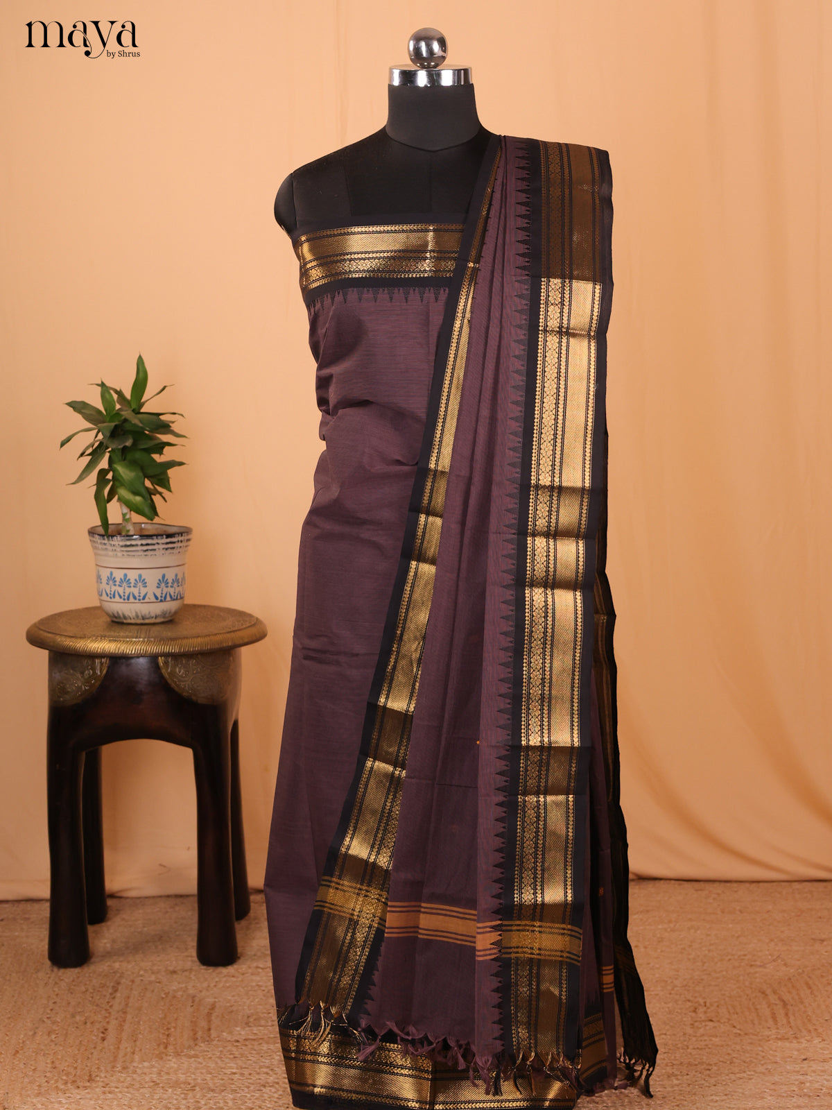 MDA24019 - chettinad top & dupatta combo