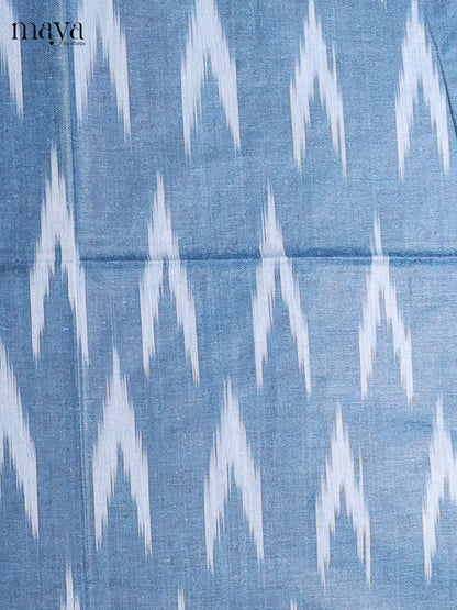 Peacock blue & ice blue - Components Included - Unstitch Salwar Material Top, Bottom & Dupatta - MDB27022