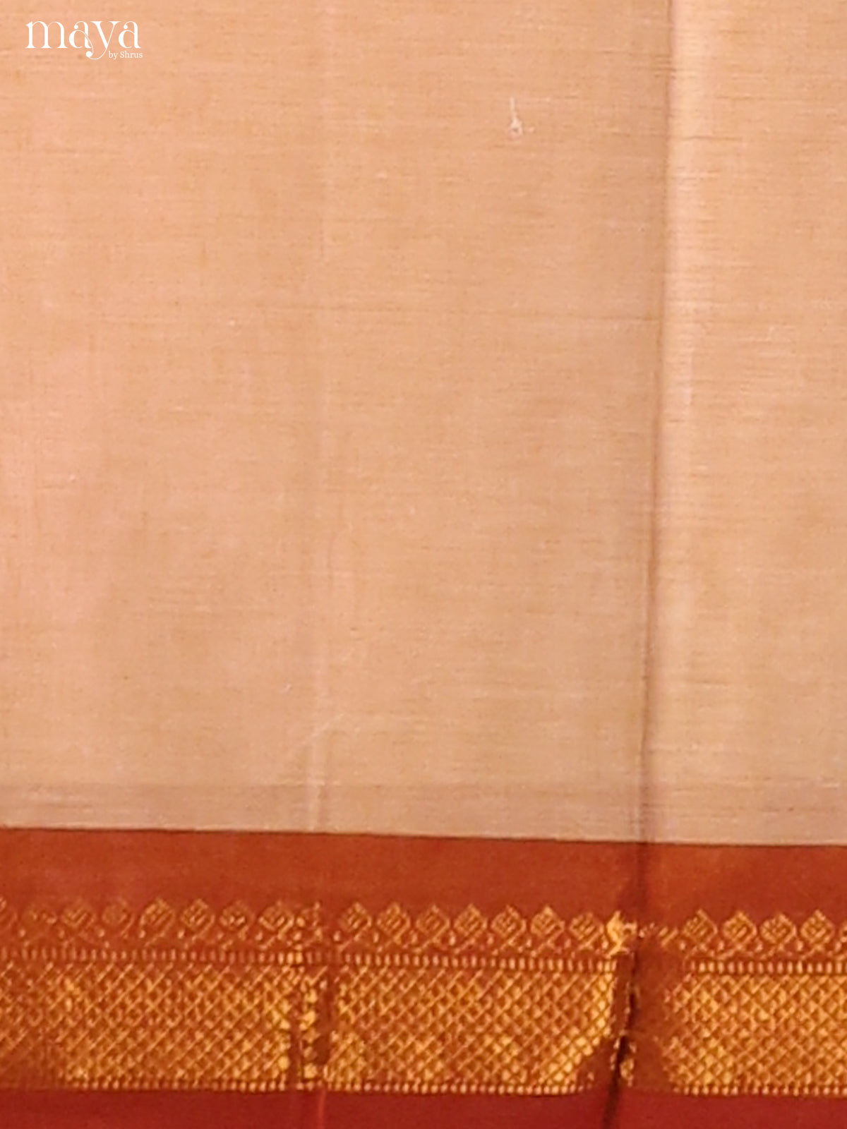 Charming Cream Chettinad cotton Dupatta with Red zari Border