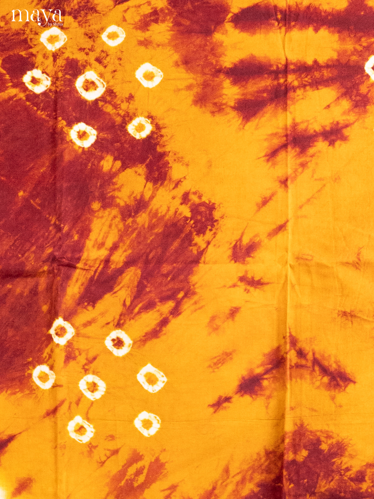 Mustard & Maroon - Shibori Salwar