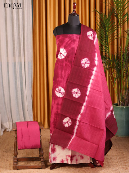 Pink & Maroon - Shibori Salwar