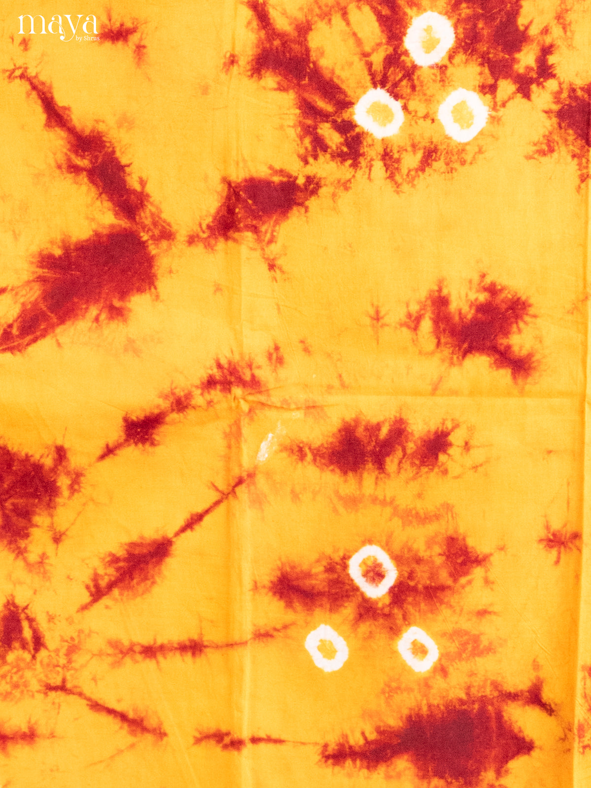 Yellow with Maroon- Shibori Salwar