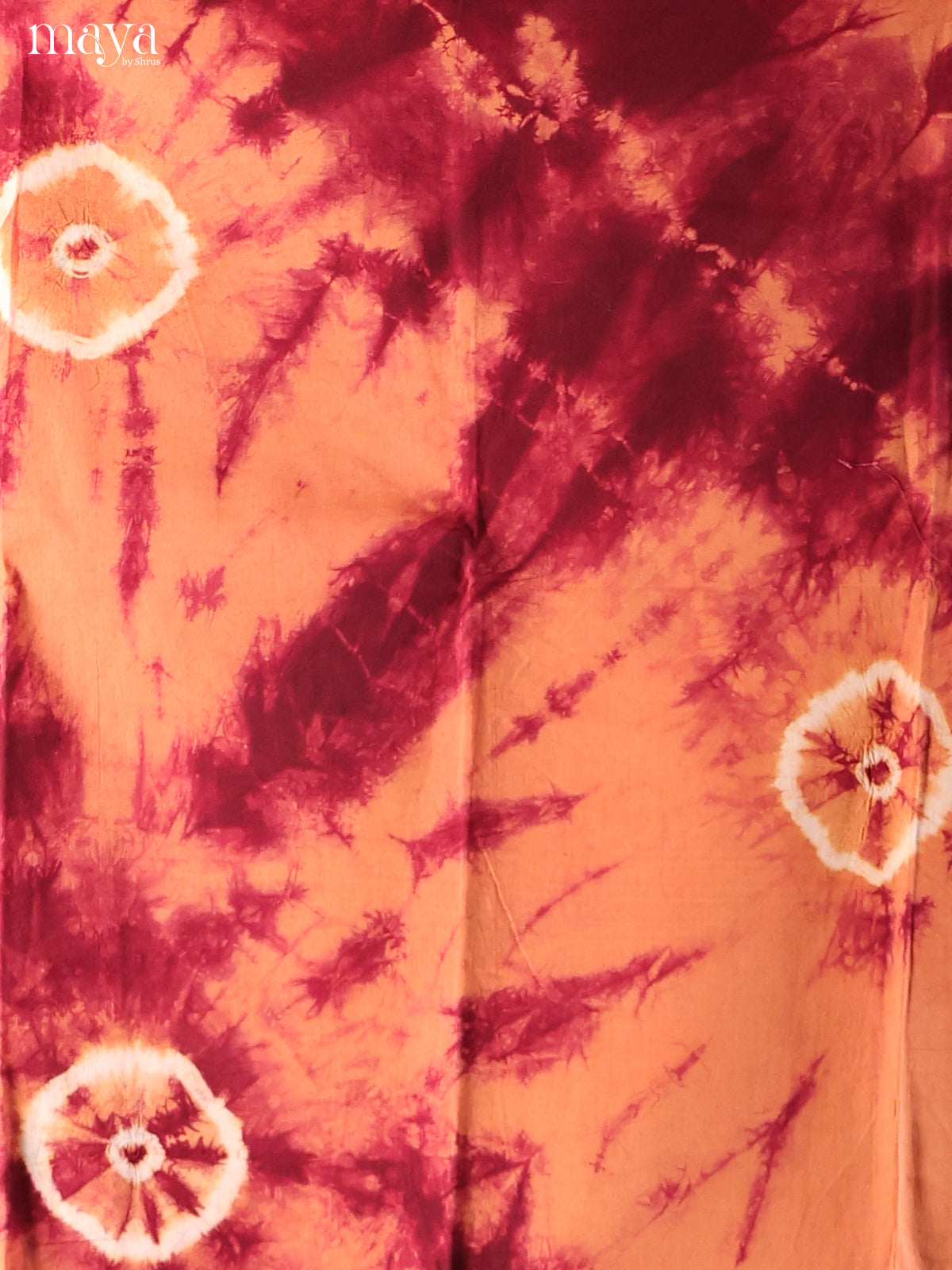 Orange & Maroon - Shibori Salwar