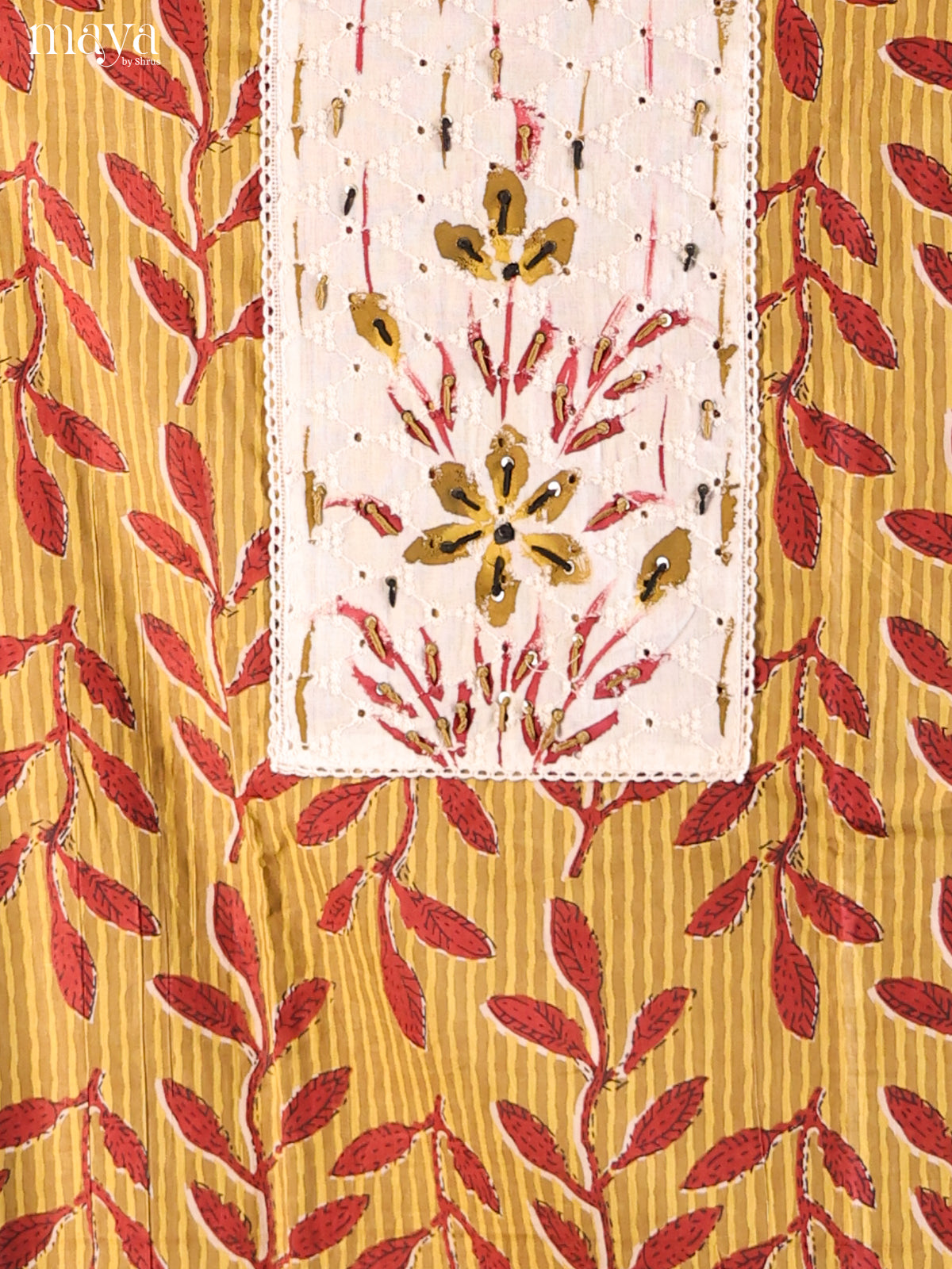 Mustard & Cream - Cotton salwar
