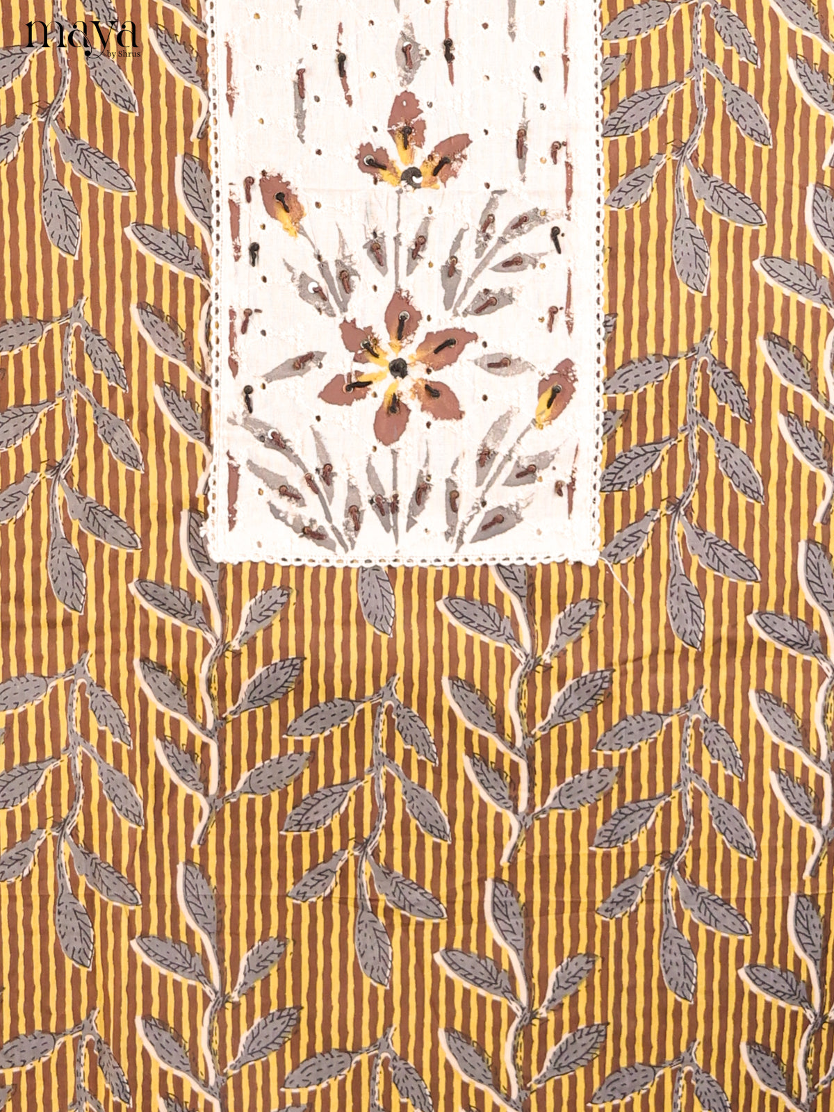 Mustard & Brown - Cotton salwar