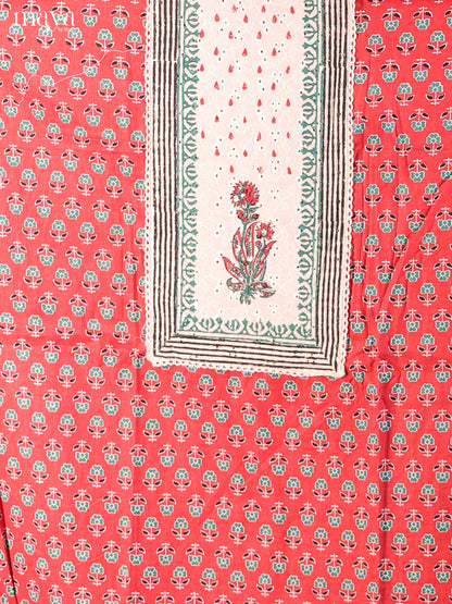 Red & Cream  - Cotton salwar