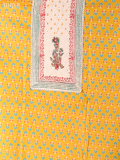 Yellow & Cream - Cotton salwar