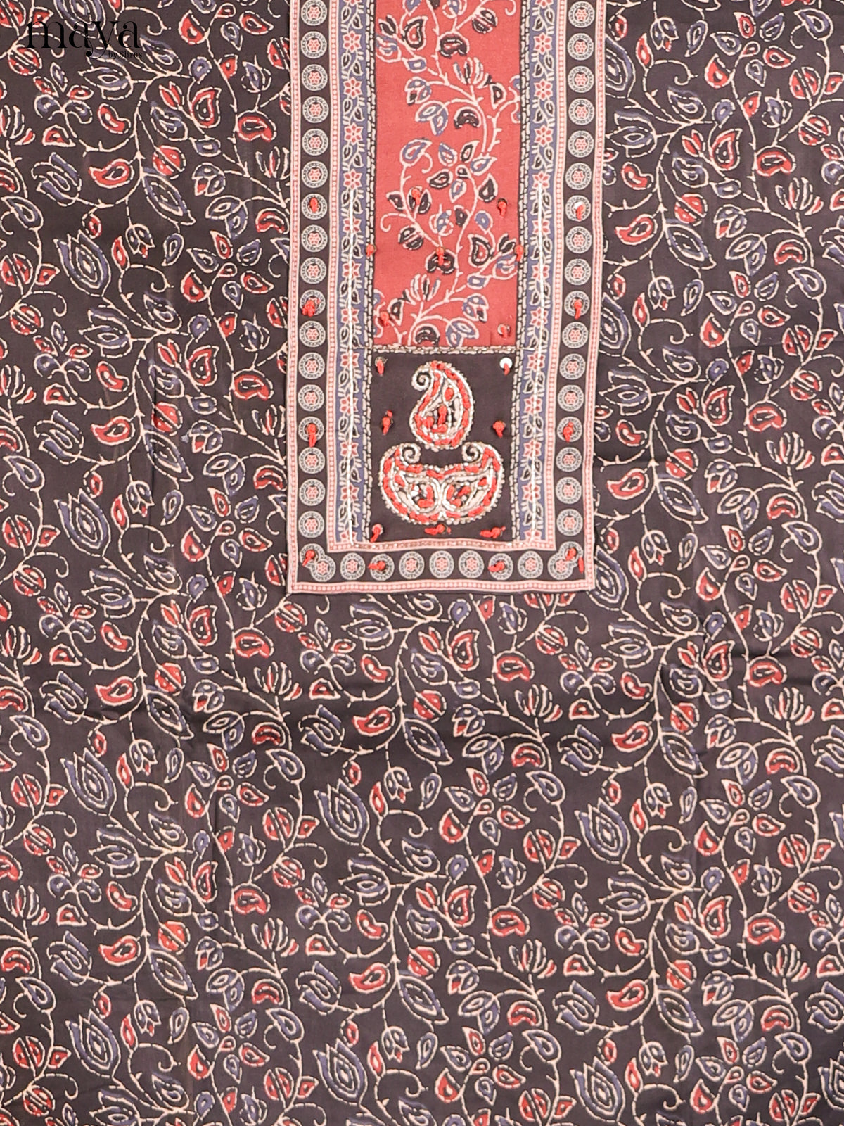 Black & Red- Cotton salwar