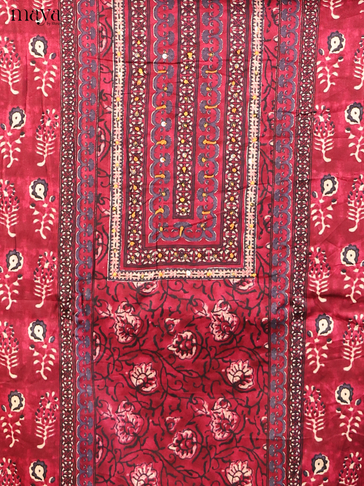 Maroon - Cotton salwar