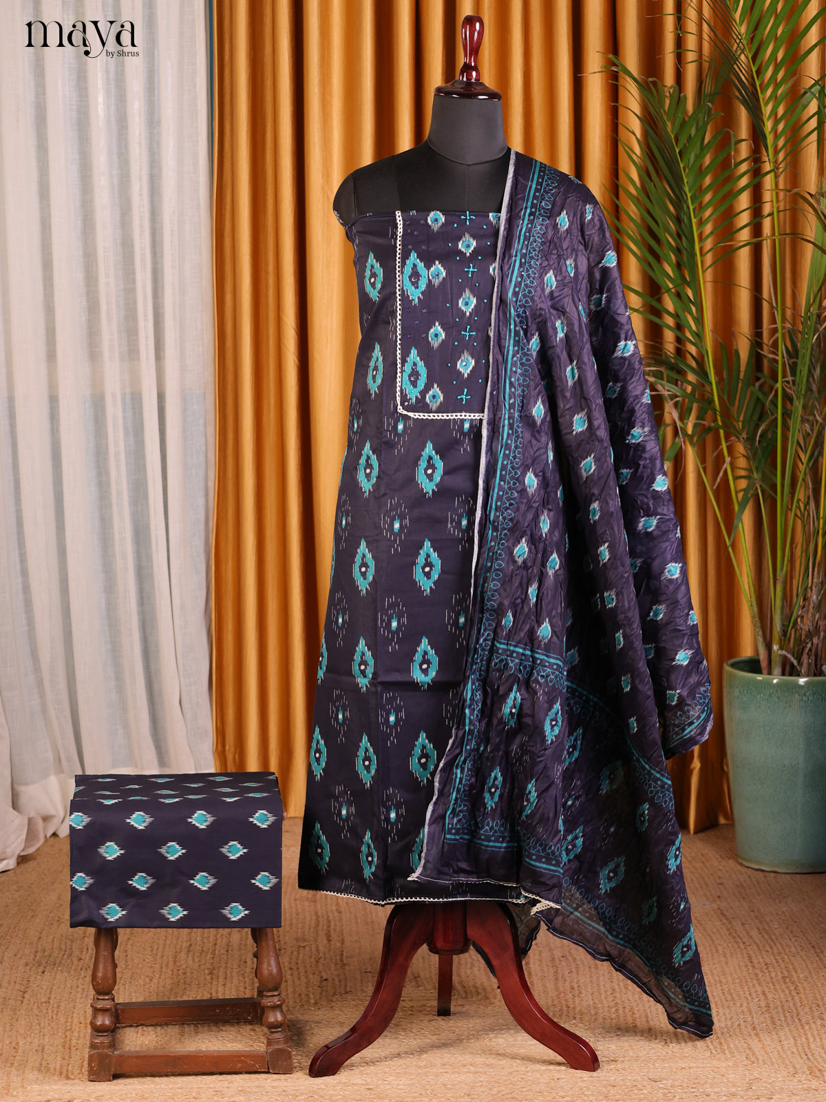 Blue - Cotton salwar