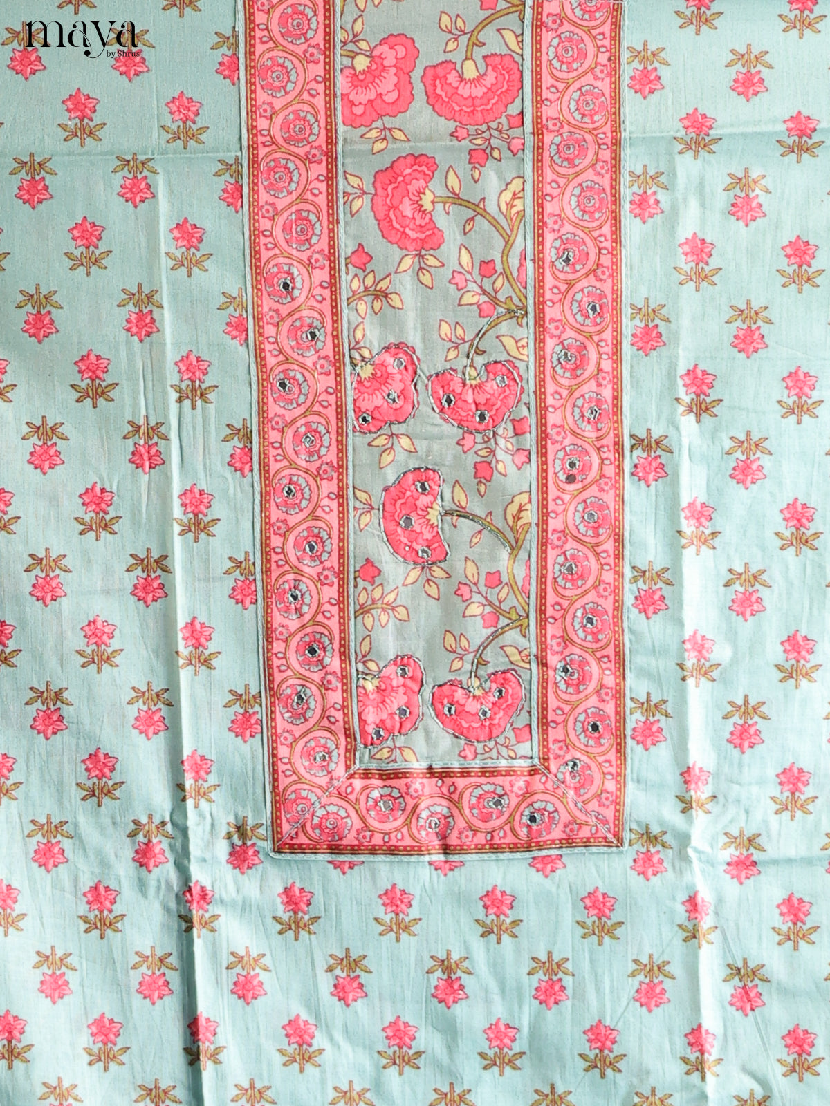 Teal & Pink - Cotton salwar