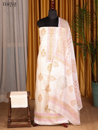 Cream - Cotton salwar
